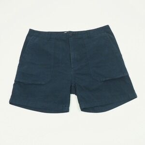 Best Made Co. Chino Shorts Mens 38 Navy Blue Canvas Twill Cotton Blend Casual